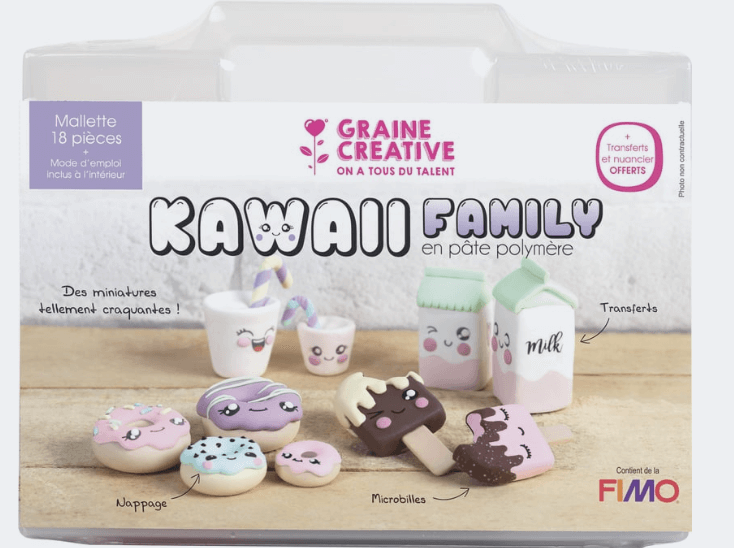 Coffret Fimo - Kawai - Graine créative