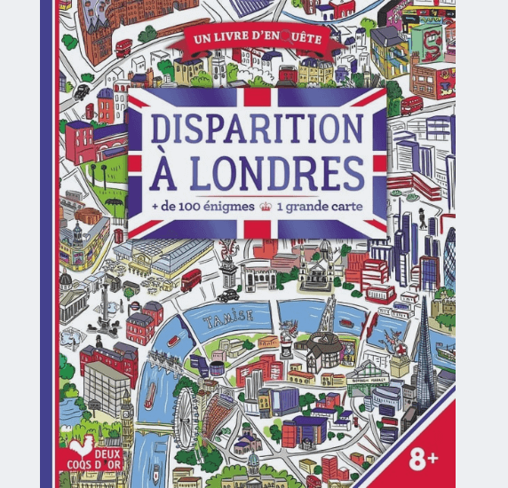 Disparition à Londres - livre énigmes avec carte
