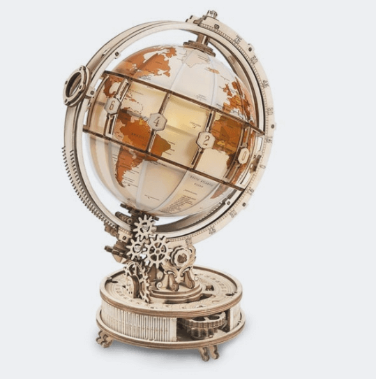 Maquette en bois 147 pièces - Globe lumineux - Rokr