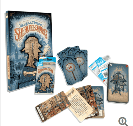 Dans La tête de Sherlock Holmes T01 + Short Adventures (BD + jeu de cartes escape game)
